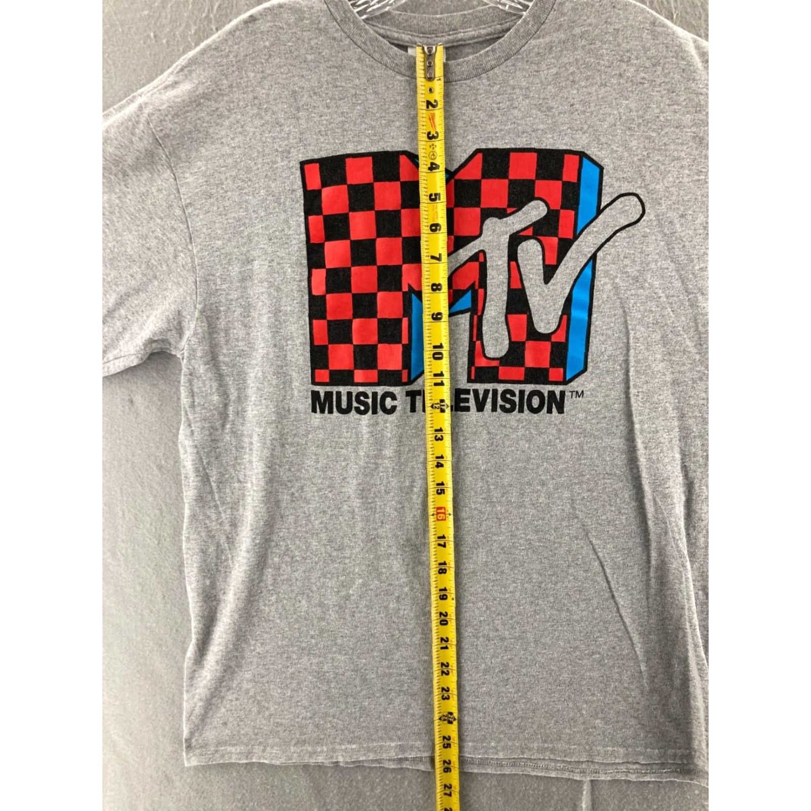 Delta MTV Graphic Shirt Mens Large Gray Crew Neck Short Sleeve Cotton Blend Music Size US L / EU 52-54 / 3 - 3 Thumbnail