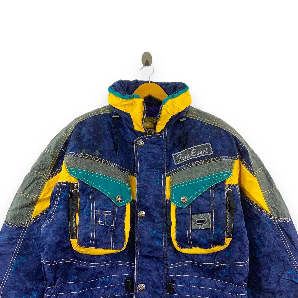Vintage Vintage FREE ESSEL JAPANA Outdor Ski Jacket Heavy Coat Size US L / EU 52-54 / 3 - 2 Thumbnail