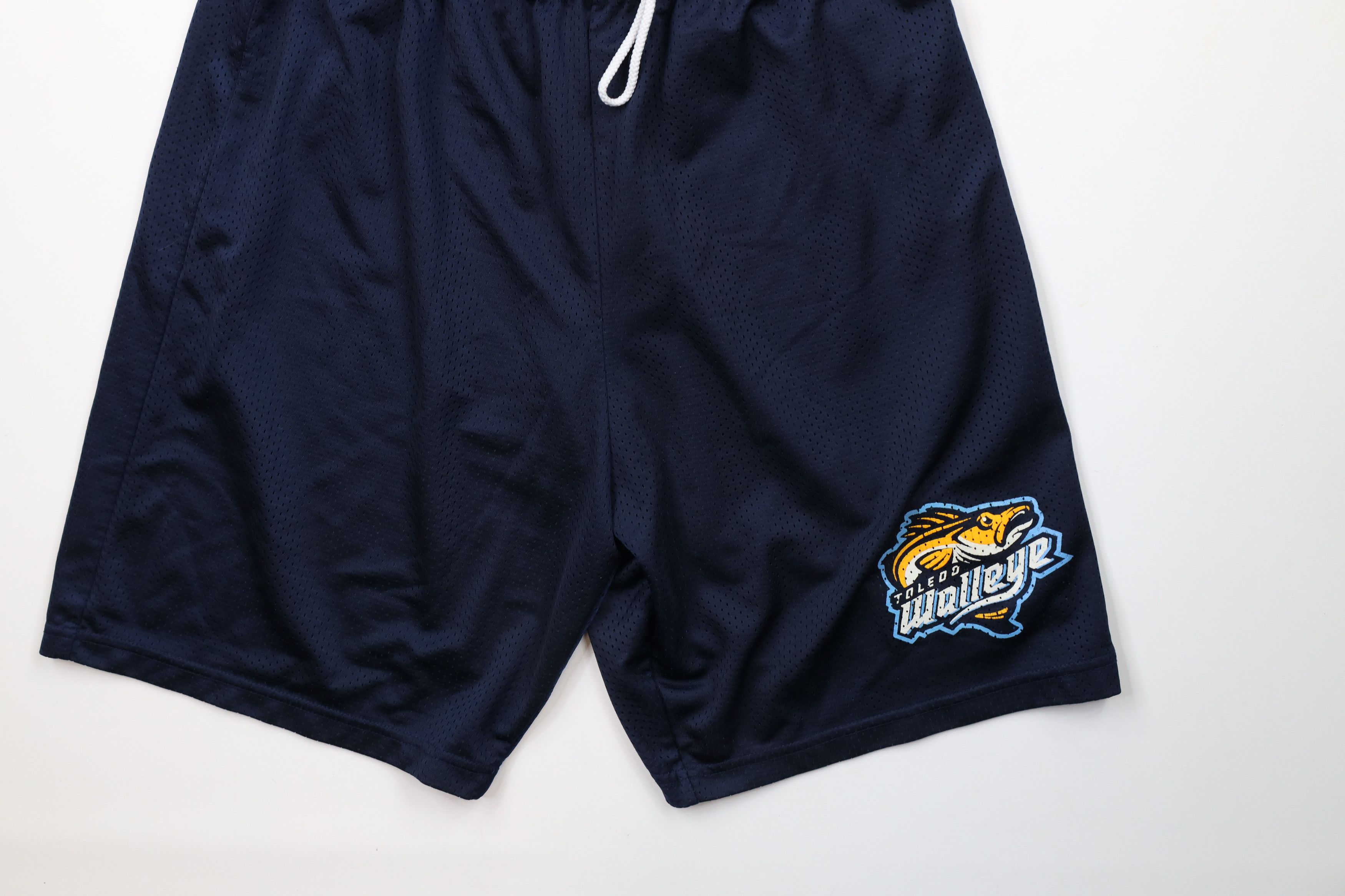 Vintage Vintage Toledo Walleye Hockey Mesh Shorts Polyester Blue Size US 36 / EU 52 - 4 Thumbnail