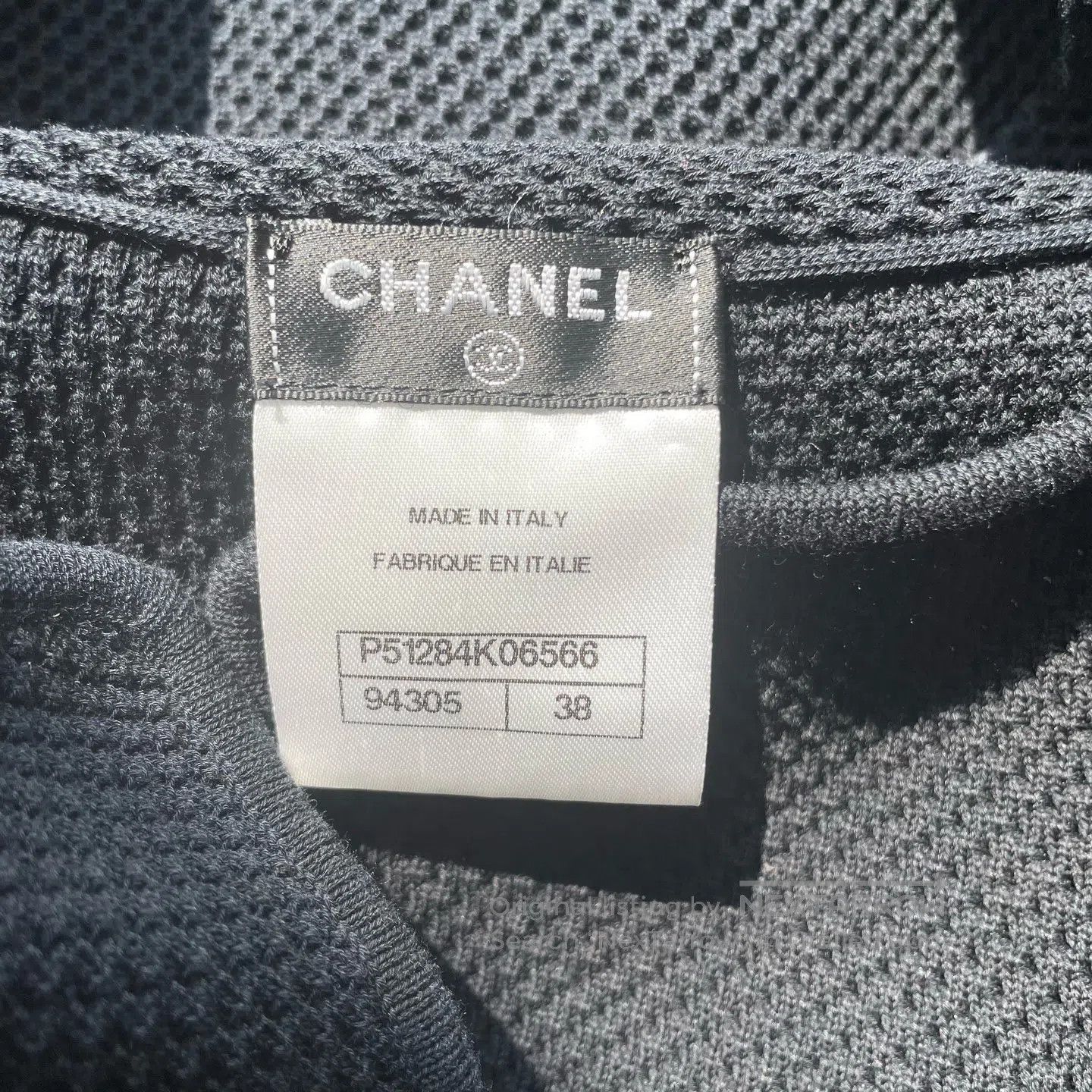 Chanel Chanel Black Short Sleeve Knit Tie Front Jacket| Size XS / US 0-2 / IT 36-38 - 4 Thumbnail