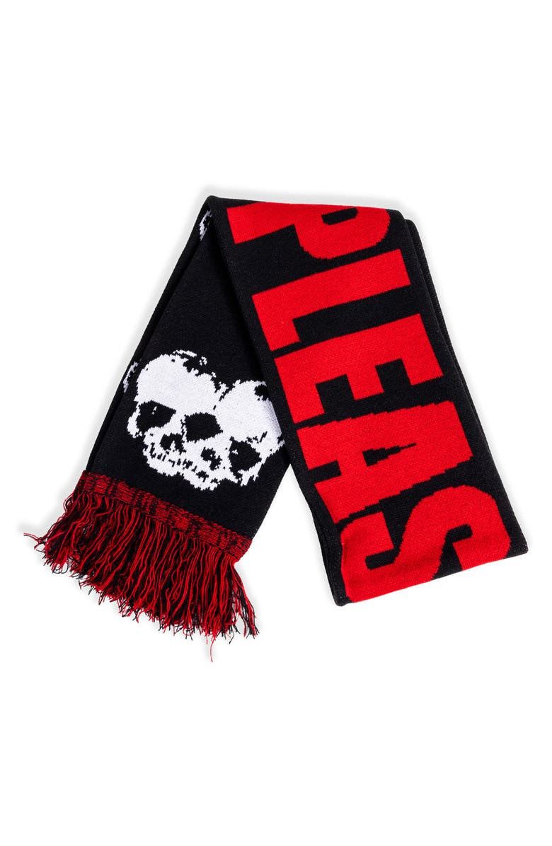Pleasures Pleasures Skull Fringed Scarf Size ONE SIZE - 1 Preview