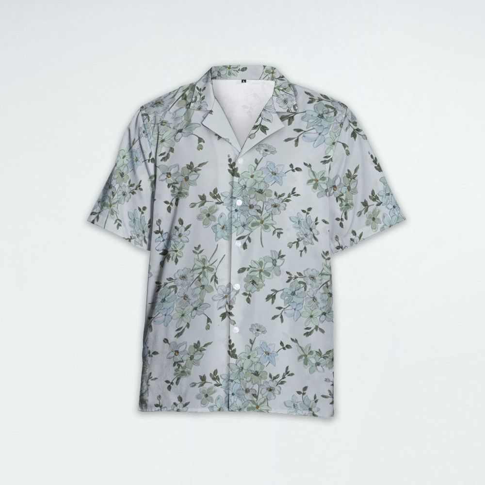 Designer Saint Tropez Printed Floral Slim Fit Shirt Size US M / EU 48-50 / 2 - 4 Thumbnail