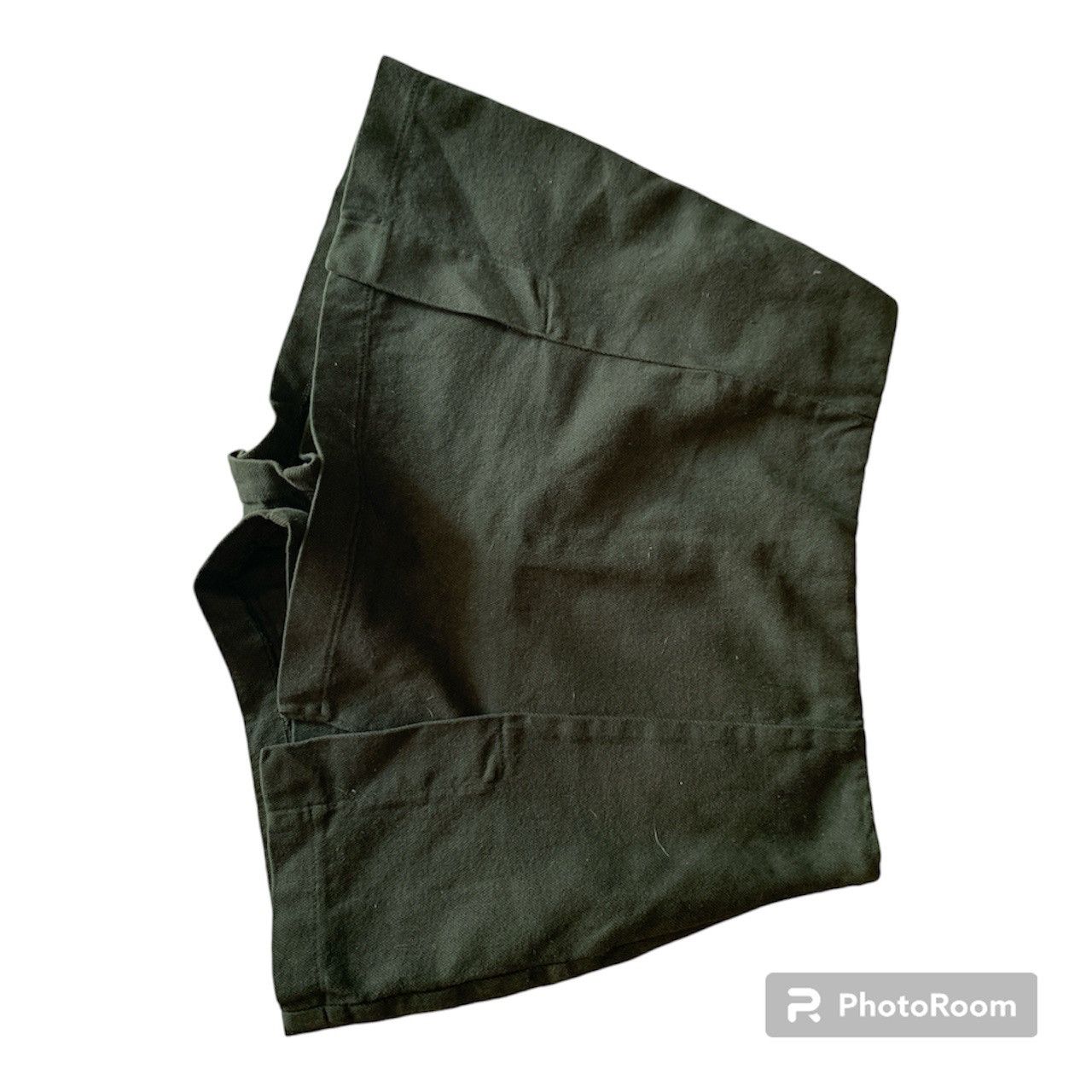 Zara NEW Zara Dark Green Denim Mini ‘Skort’ Y2K Style Size 27" / US 4 / IT 40 - 6 Thumbnail