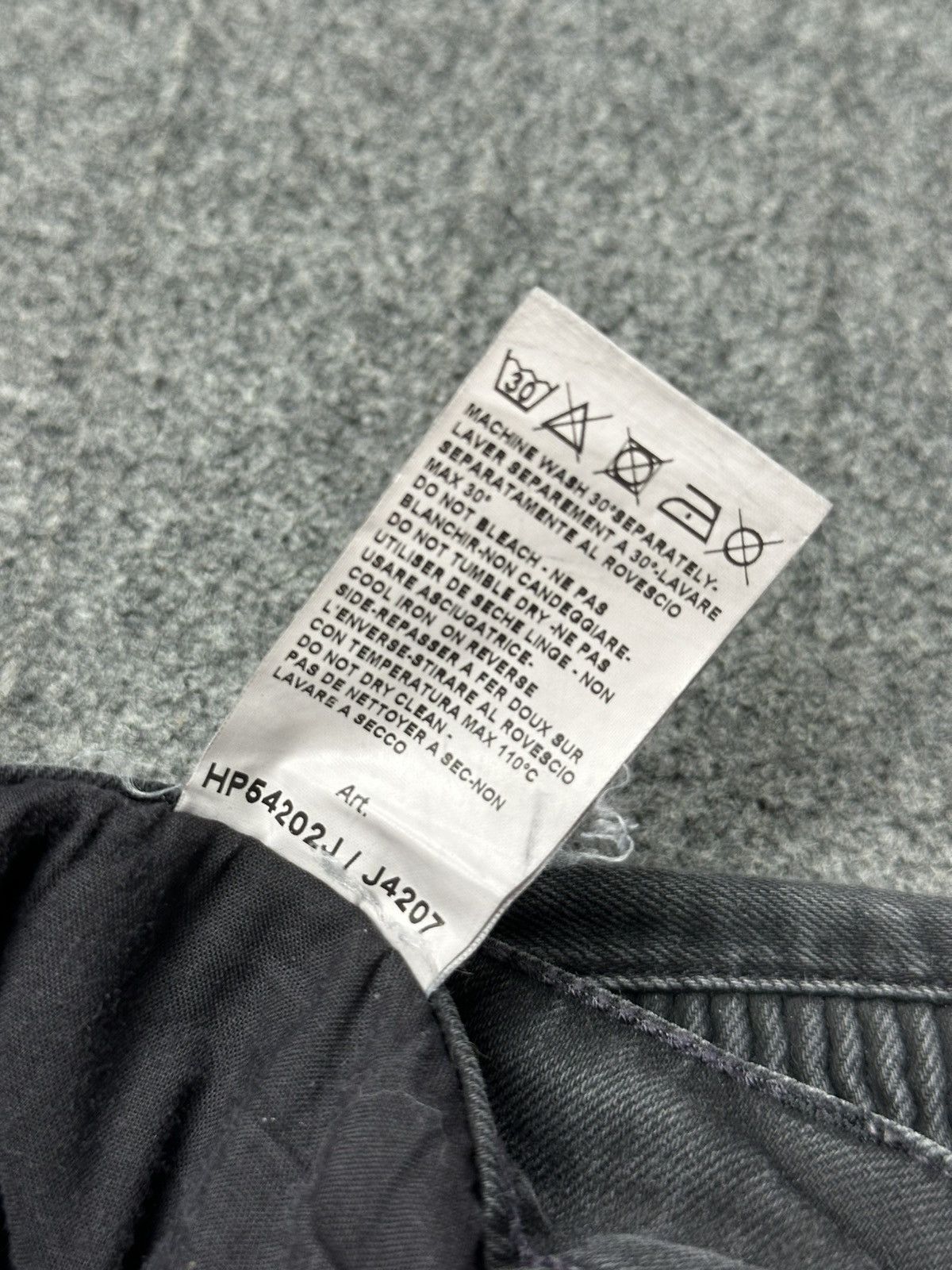 Pierre Balmain Pierre Balmain - Men’s Moto Biker - Washed Black Denim Jeans Size US 32 / EU 48 - 12 Thumbnail