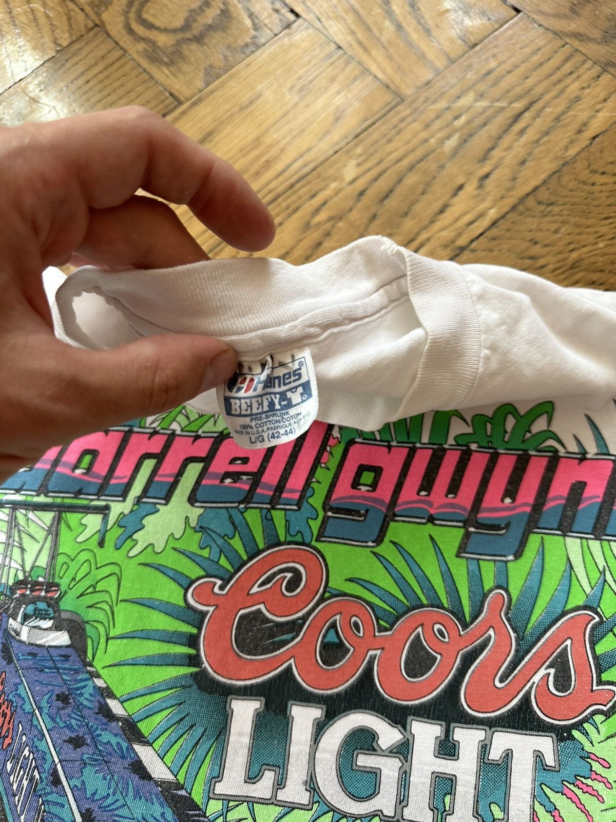 Vintage Darrell Gwynn Coors Light 90’s racing tee Size US L / EU 52-54 / 3 - 5 Thumbnail