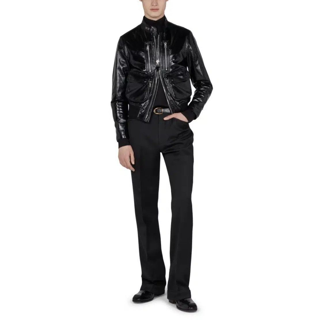 Tom Ford LEATHER BLOUSON JACKET Size US M / EU 48-50 / 2 - 4 Thumbnail