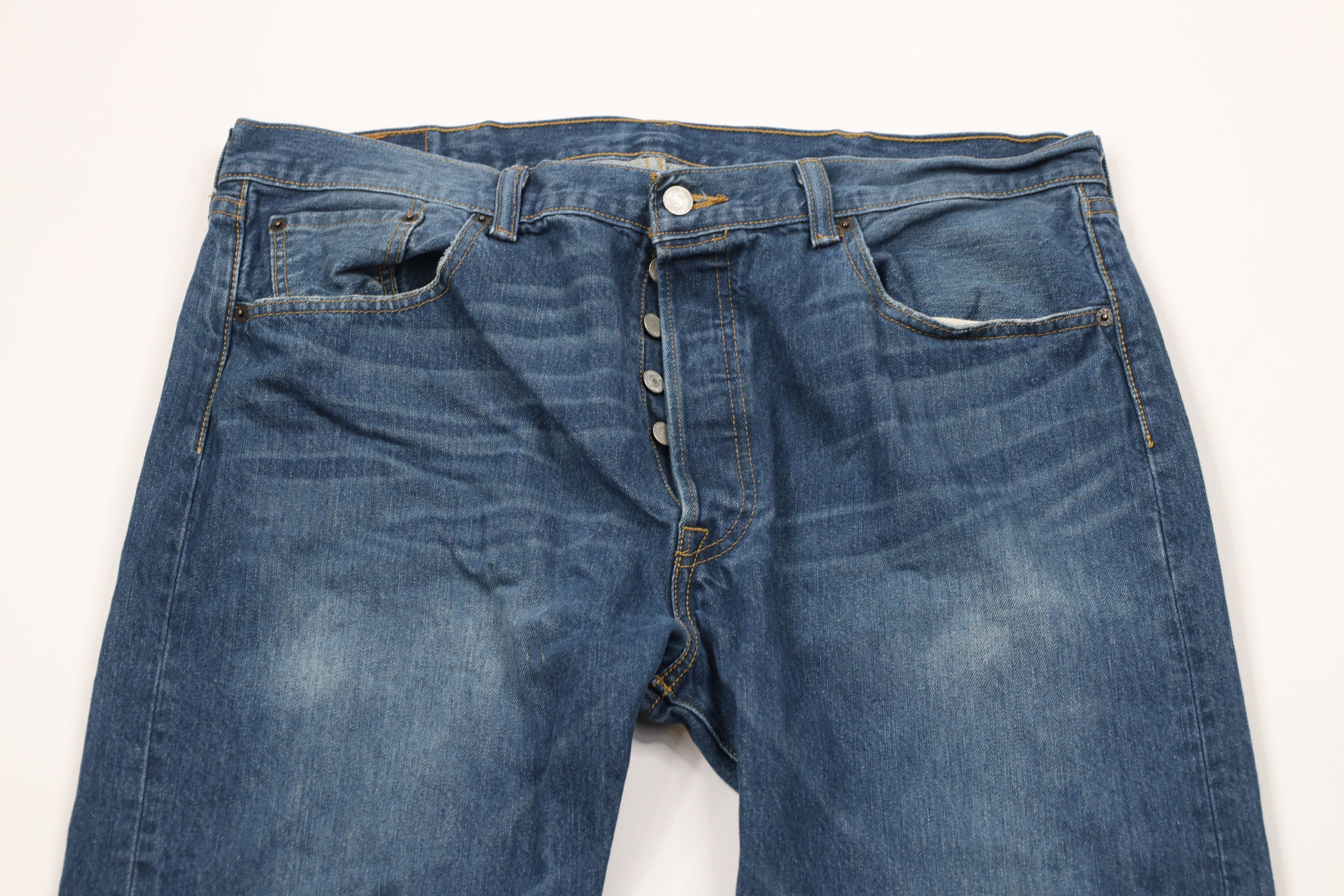 Levi's × Vintage Vintage Y2K Levis 501xx Button Fly Original Fit Denim Jeans Size US 38 / EU 54 - 2 Thumbnail