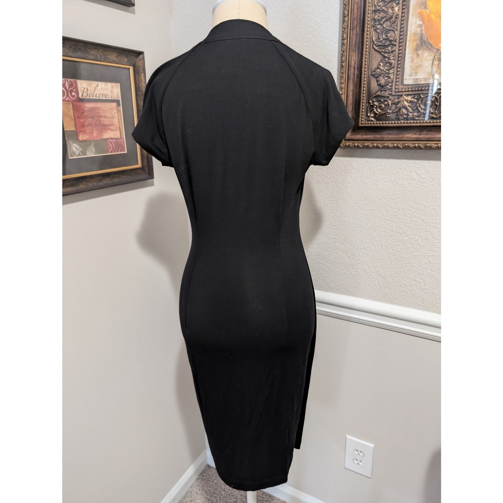 Other Carmen Marc Valvo Black Dress Size M / US 6-8 / IT 42-44 - 2 Thumbnail