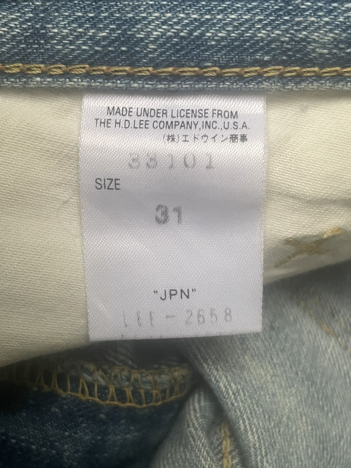 Lee × Vintage Vintage Lee Riders Faded Distresed Denim Size US 32 / EU 48 - 20 Thumbnail