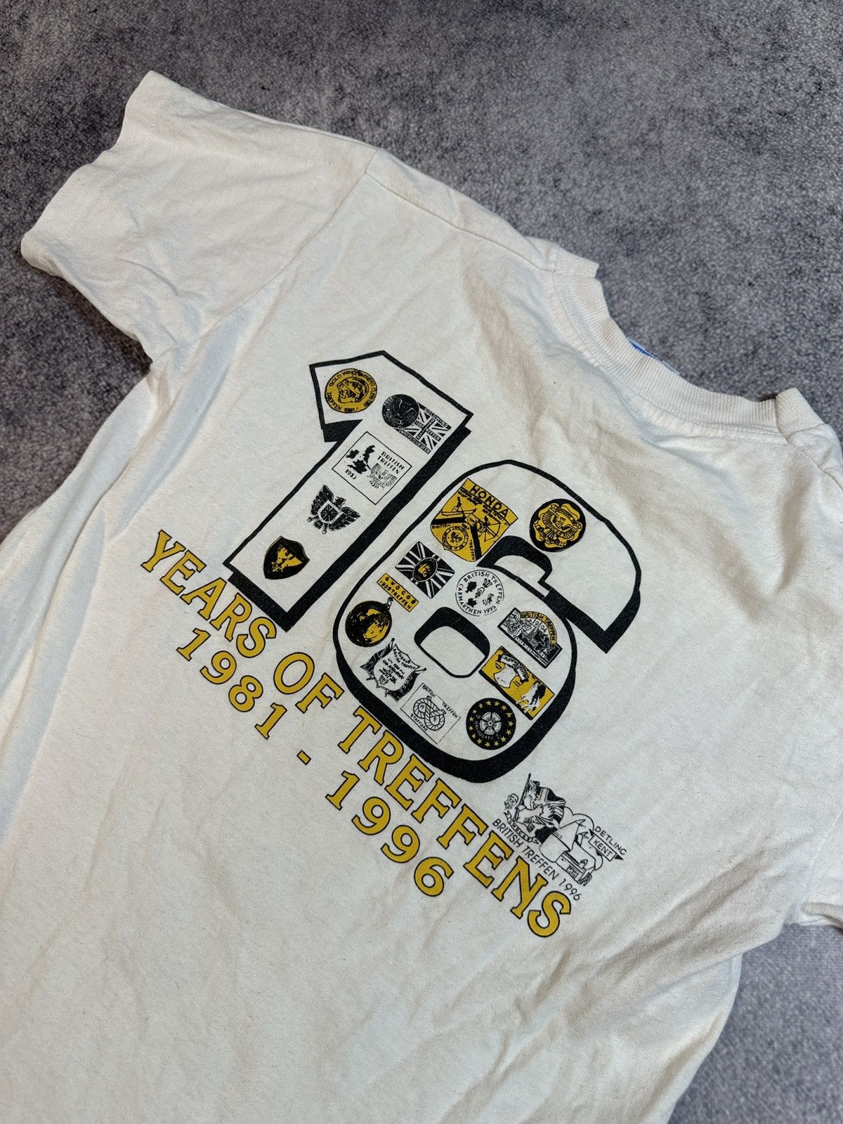 Vintage Vintage British Treffen 1996 T-shirt Streetwear Rare VTg S Size US S / EU 44-46 / 1 - 5 Thumbnail