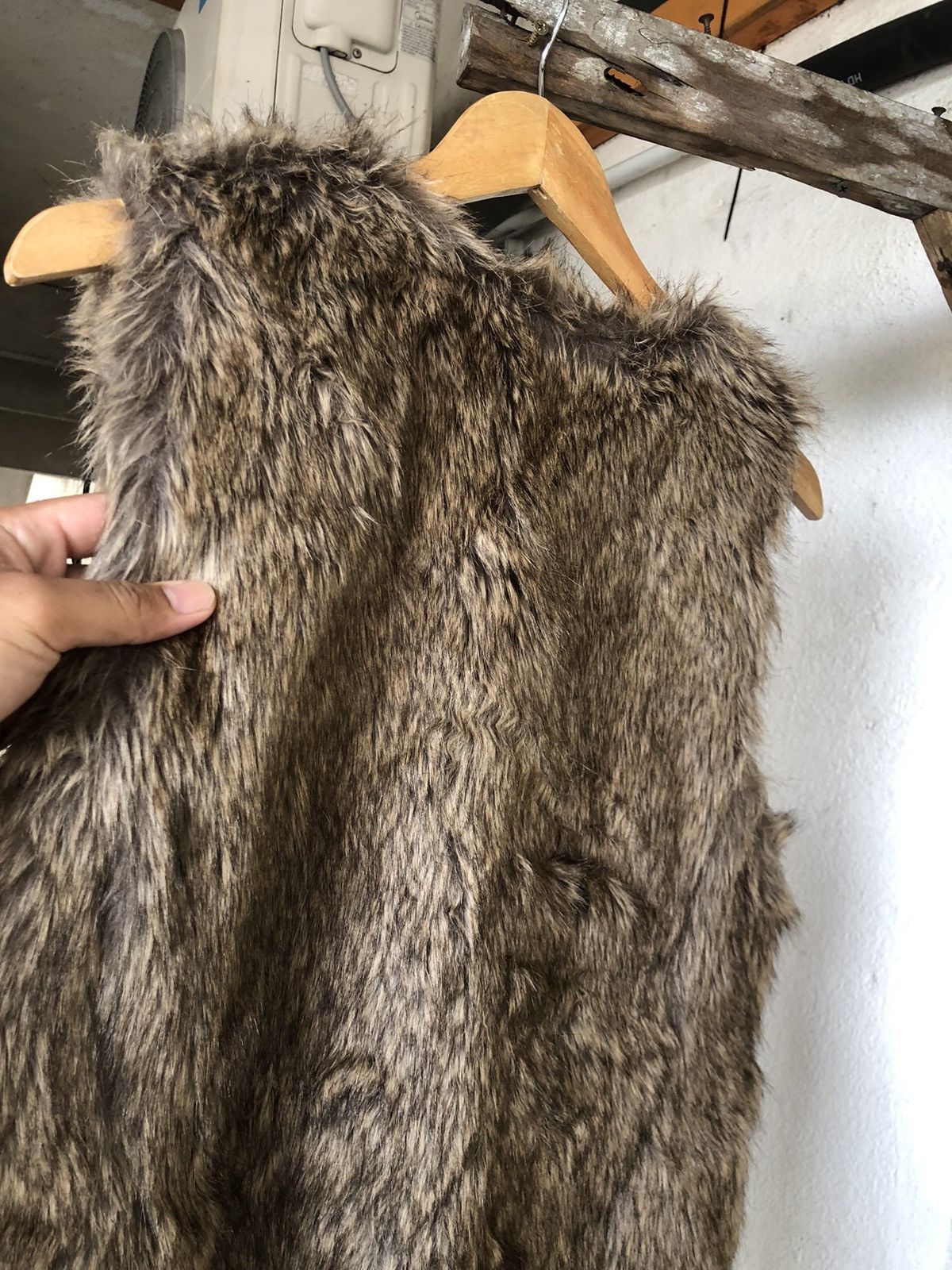 If Six Was Nine Old Navy Faux Fur Punk Vest Brown If Six Was Nine Size US M / EU 48-50 / 2 - 10 Thumbnail