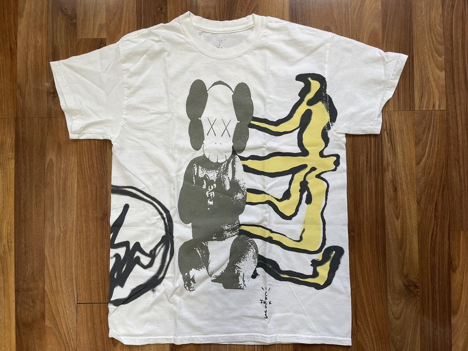 travis scott kaws fragment t shirt