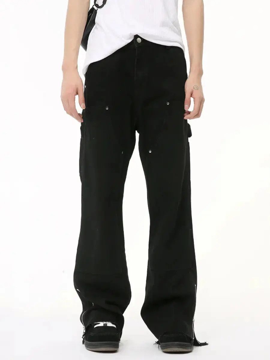 Japanese Brand Retro straight high street micro flared jeans Size US 32 / EU 48 - 1 Thumbnail