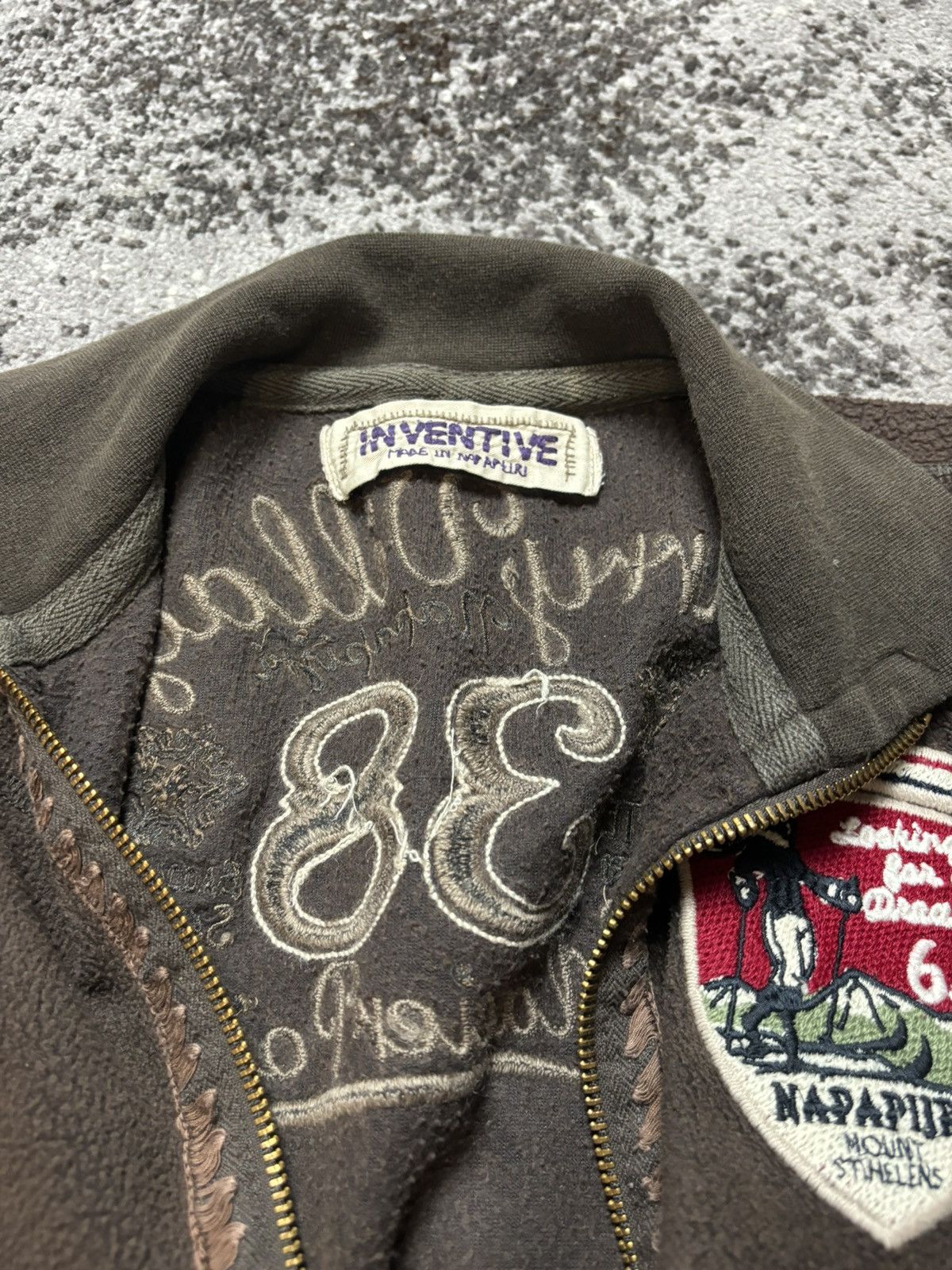 Japanese Brand × Napapijri × Vintage Vintage y2k Napapijri Fleece Embroidered Patch Zip Up Hoodie Size M / US 6-8 / IT 42-44 - 5 Thumbnail