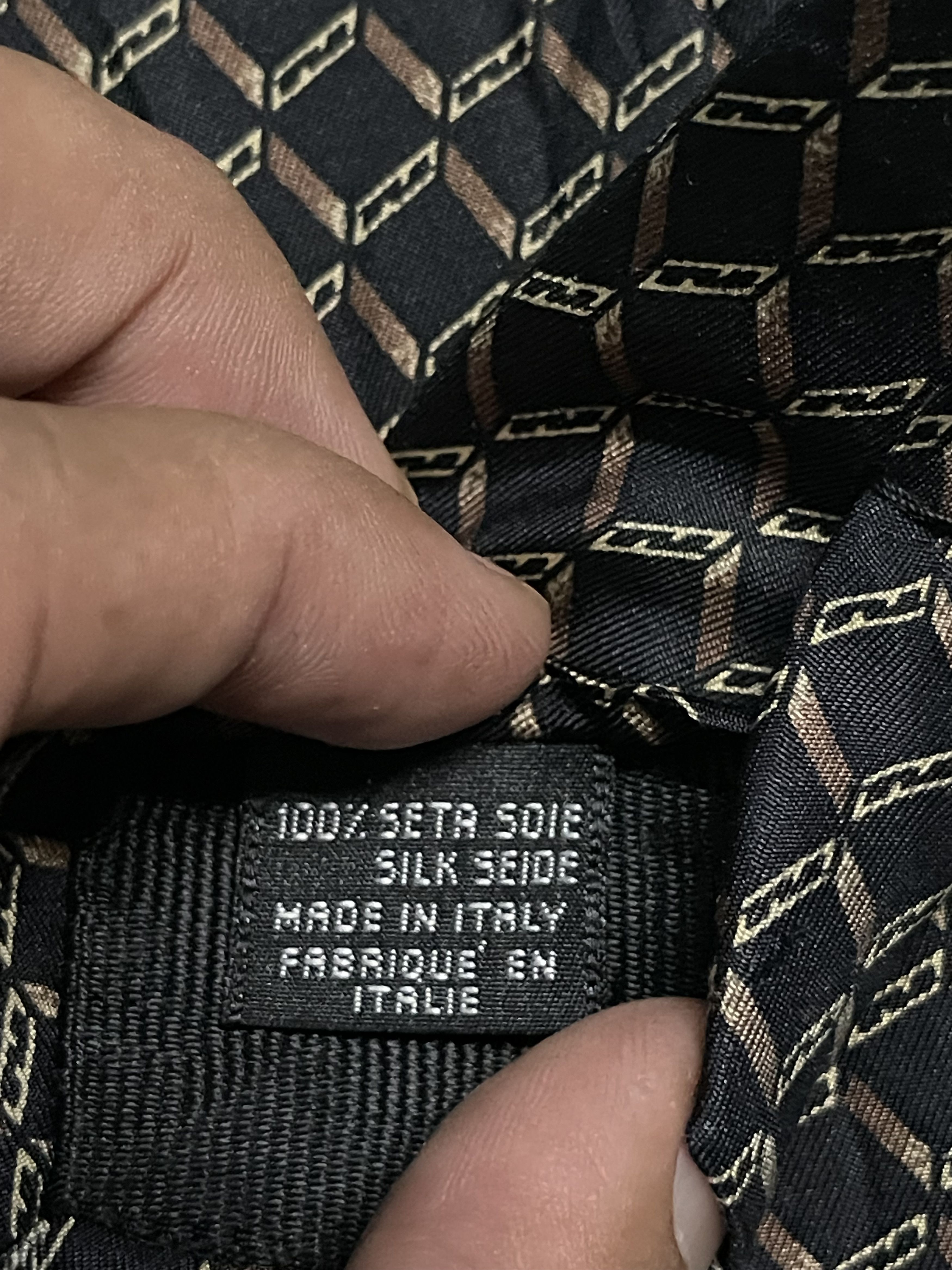 Fendi Fendi cravatte silk tie Size ONE SIZE - 3 Thumbnail