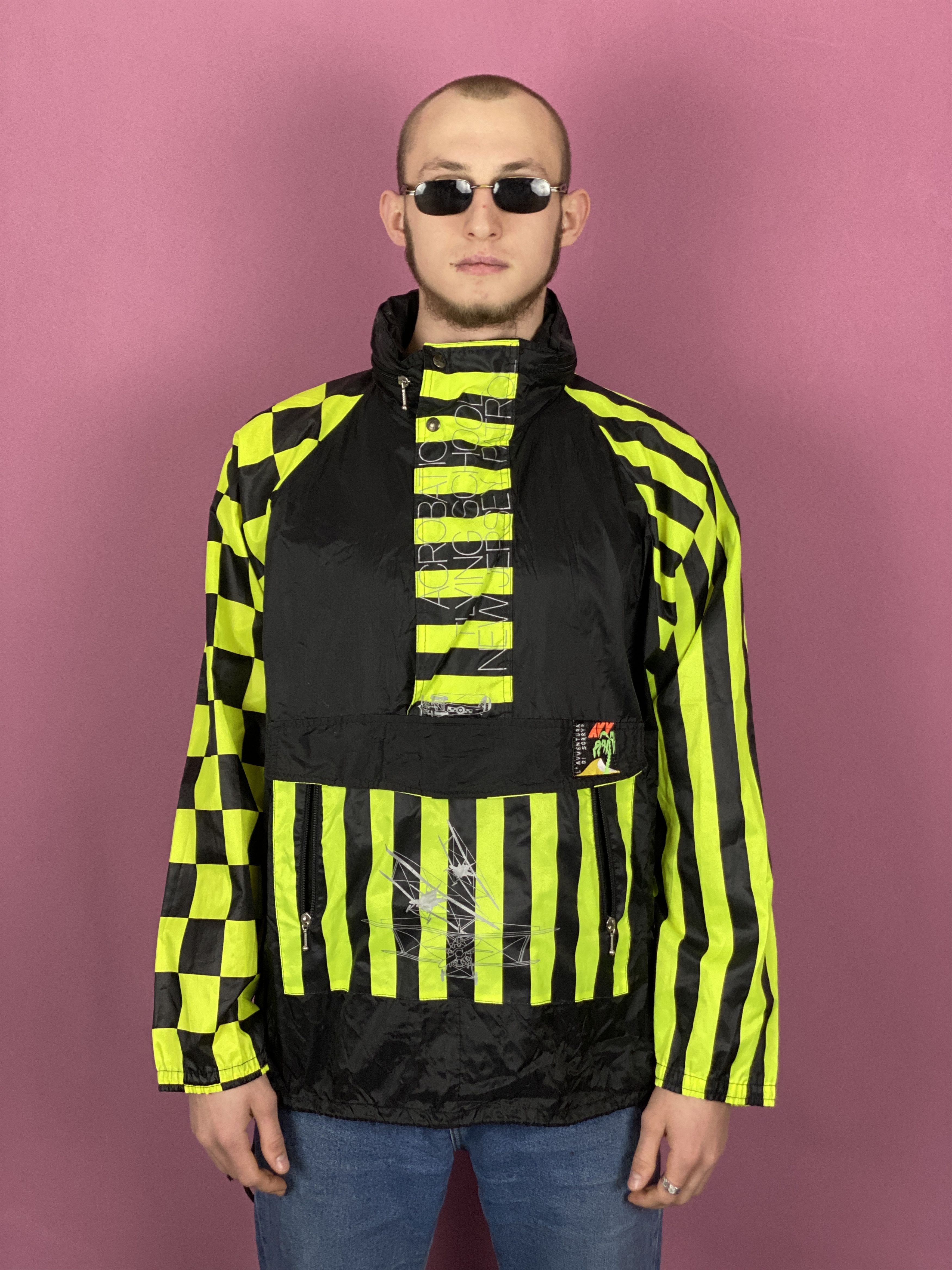 Vintage 90s Vintage Men's Rain Jacket - Size L Windbreaker Size US L / EU 52-54 / 3 - 1 Thumbnail