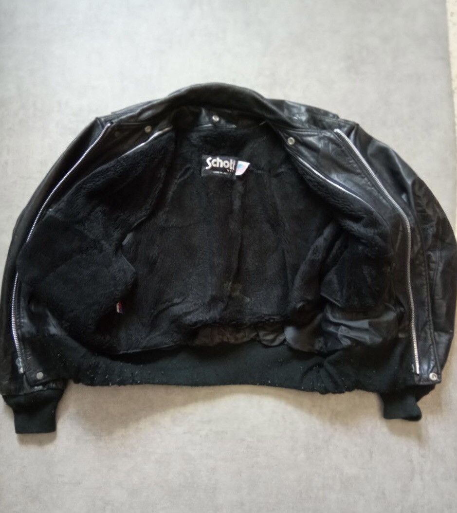 Schott × Vintage Vintage 80s Schott Leather Fighter Pilot Jacket Size 50 Size US L / EU 52-54 / 3 - 3 Thumbnail