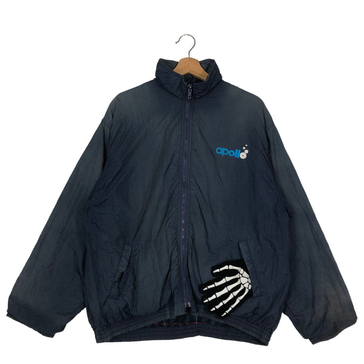 Japanese Brand 🔥90s Vintage Apollo Sports Original Bomber Jacket Spell Out Size US M / EU 48-50 / 2 - 2 Thumbnail