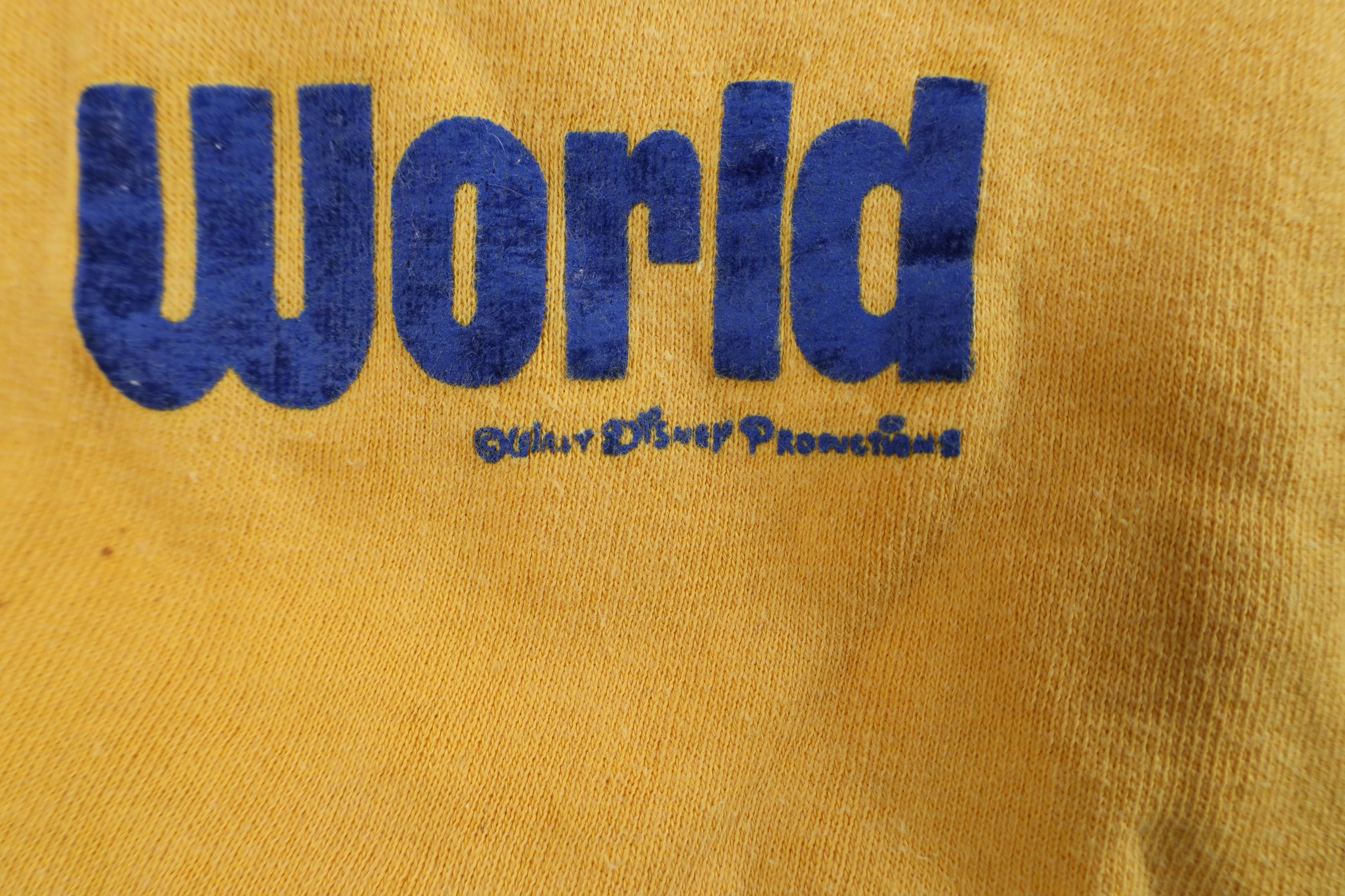 Disney Vintage 70s Walt Disney World Short Sleeve Sweatshirt USA Size L / US 10 / IT 46 - 5 Thumbnail