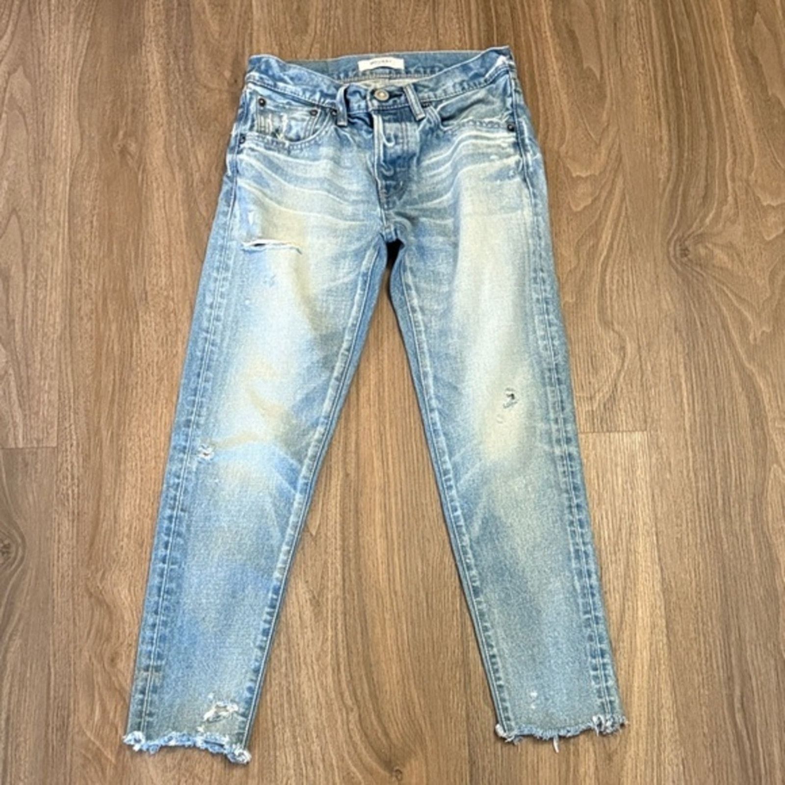 MOUSSY Moussy Light Blue distressed Howa Denim Jeans 24 Size 24" / US 00 / IT 34 - 1 Thumbnail