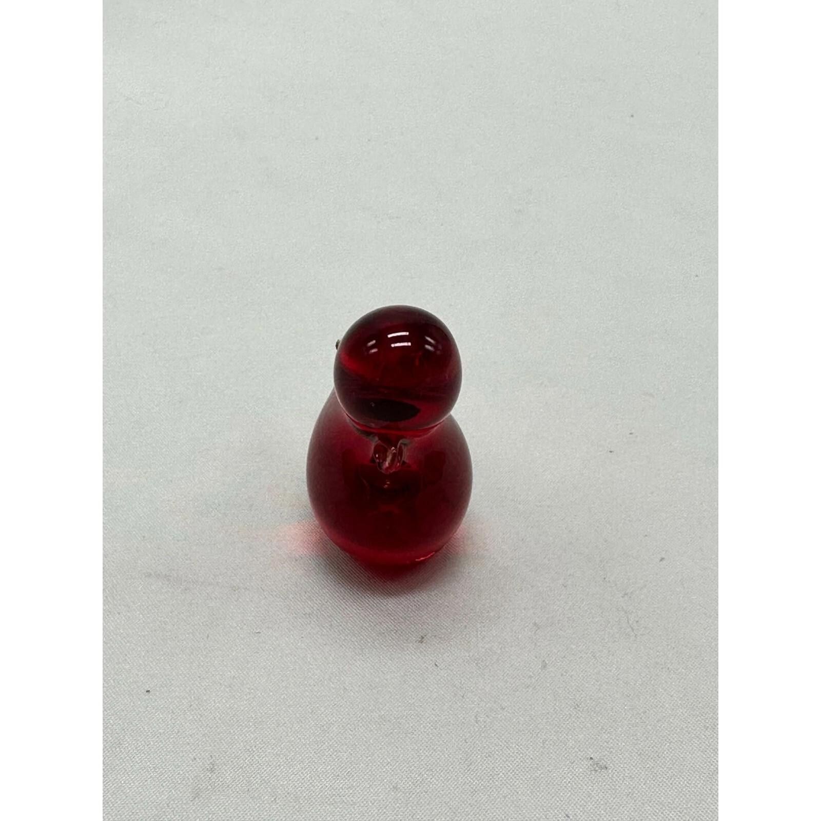 Unknown London Vintage Red Amberina Hand Blown Bird Glass Figurine Rare Size ONE SIZE - 4 Thumbnail