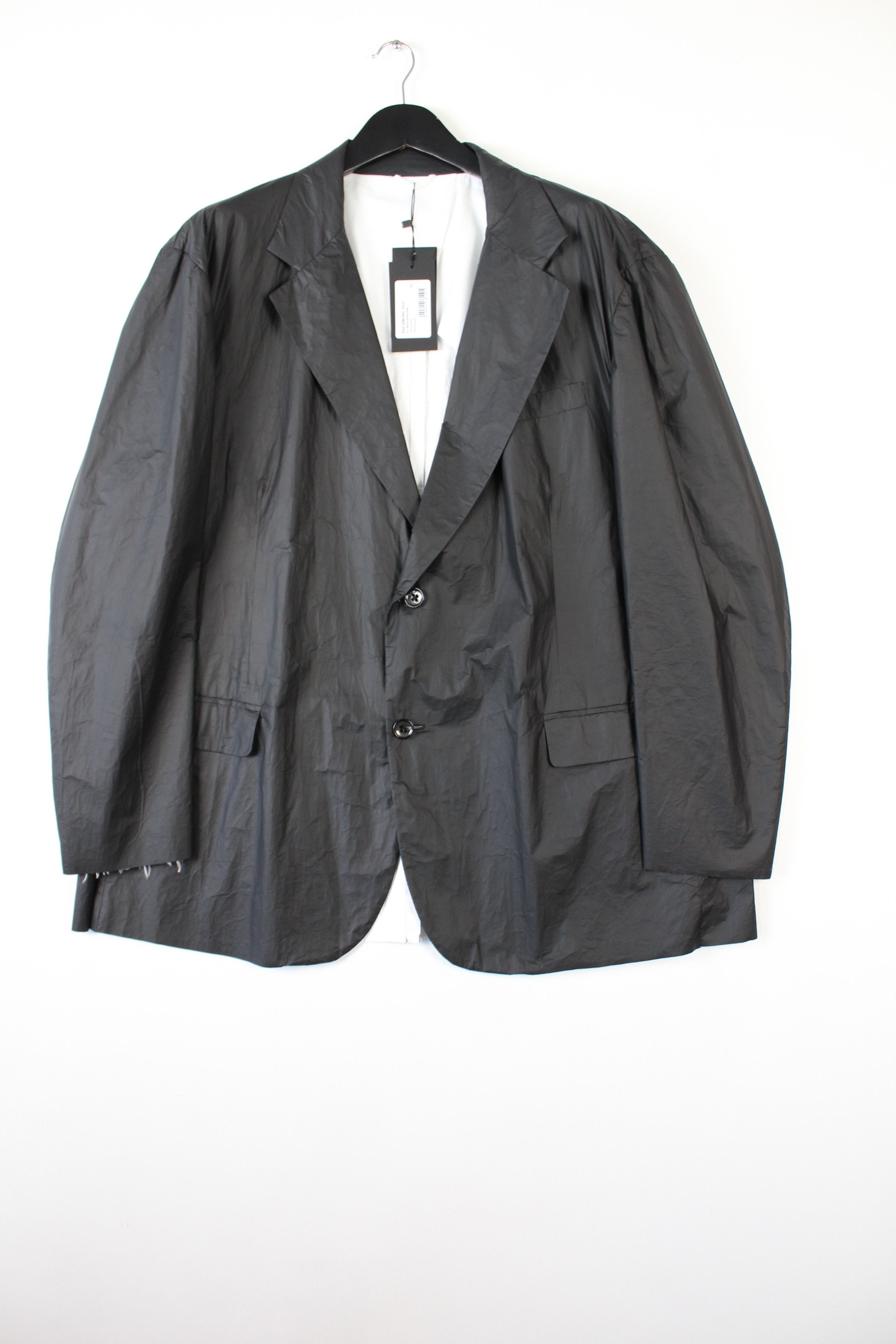 Raf Simons Raf Simons SS21 Black Technical Nylon Oversized Blazer EU44 Size US S / EU 44-46 / 1 - 1 Thumbnail