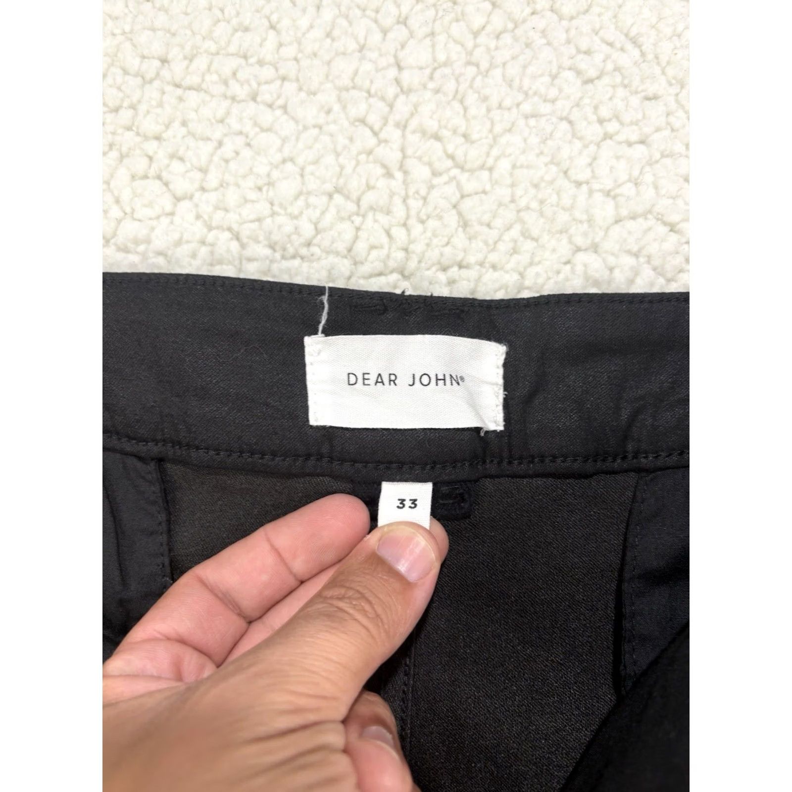 Vintage Dear John Jeans Womens Wide-Leg Black 33 High Rise Cropped Stretch Denim Cotton Blend Spandex Pocket 80s 90s Classic Modern Size 24" / US 00 / IT 34 - 5 Thumbnail