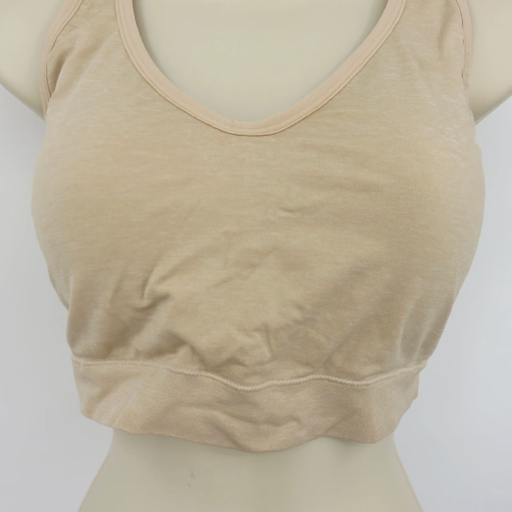 Jockey Jockey Women 3XL Beige Wireless Padded Bralette Bra No Wire Plus Size Pullover Bralette Paded Wireless Bralette Size ONE SIZE - 4 Thumbnail