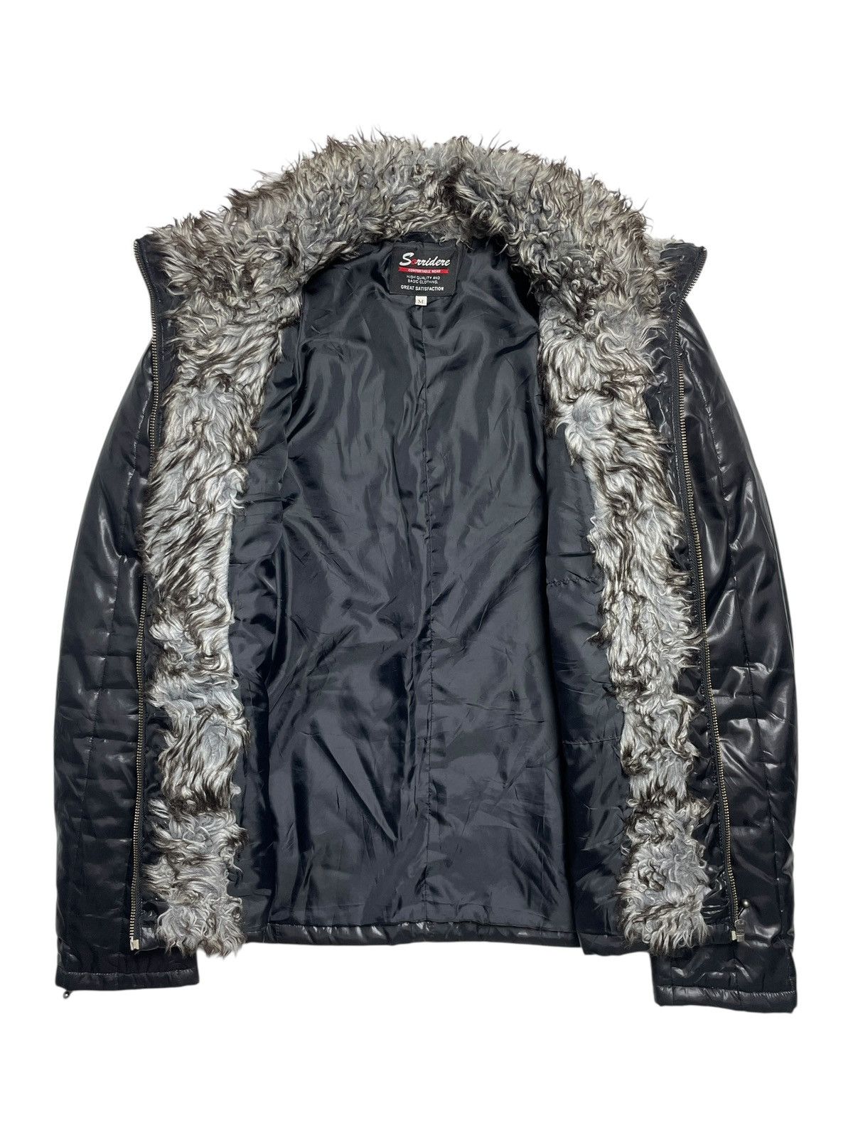 14th Addiction 2000’s Sorridere - Trim Fur Bikers Puffer Jacket Size US M / EU 48-50 / 2 - 4 Thumbnail