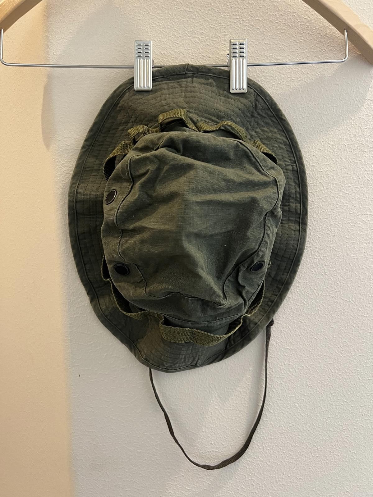 Designer Classic Military Style Cotton Bucket Hat - Olive Green Size ONE SIZE - 1 Thumbnail