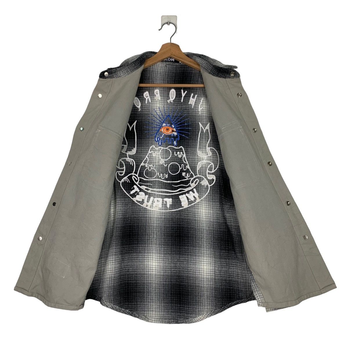 Japanese Brand .KOM Aestheticview Fashion Snap Button Jacket #0328-C15 Size US L / EU 52-54 / 3 - 14 Thumbnail