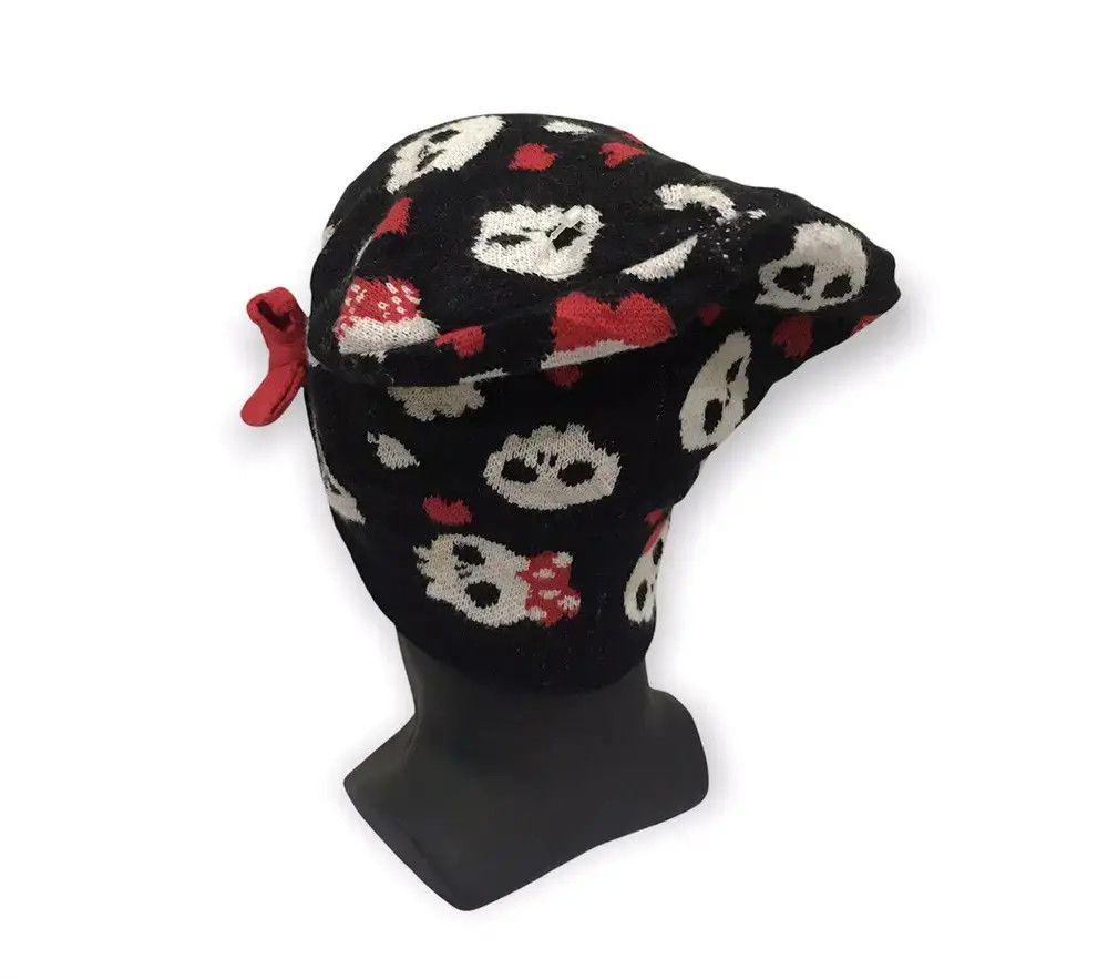 Vintage Vintage Skulls Ribbons Beanie Hat Size ONE SIZE - 3 Thumbnail