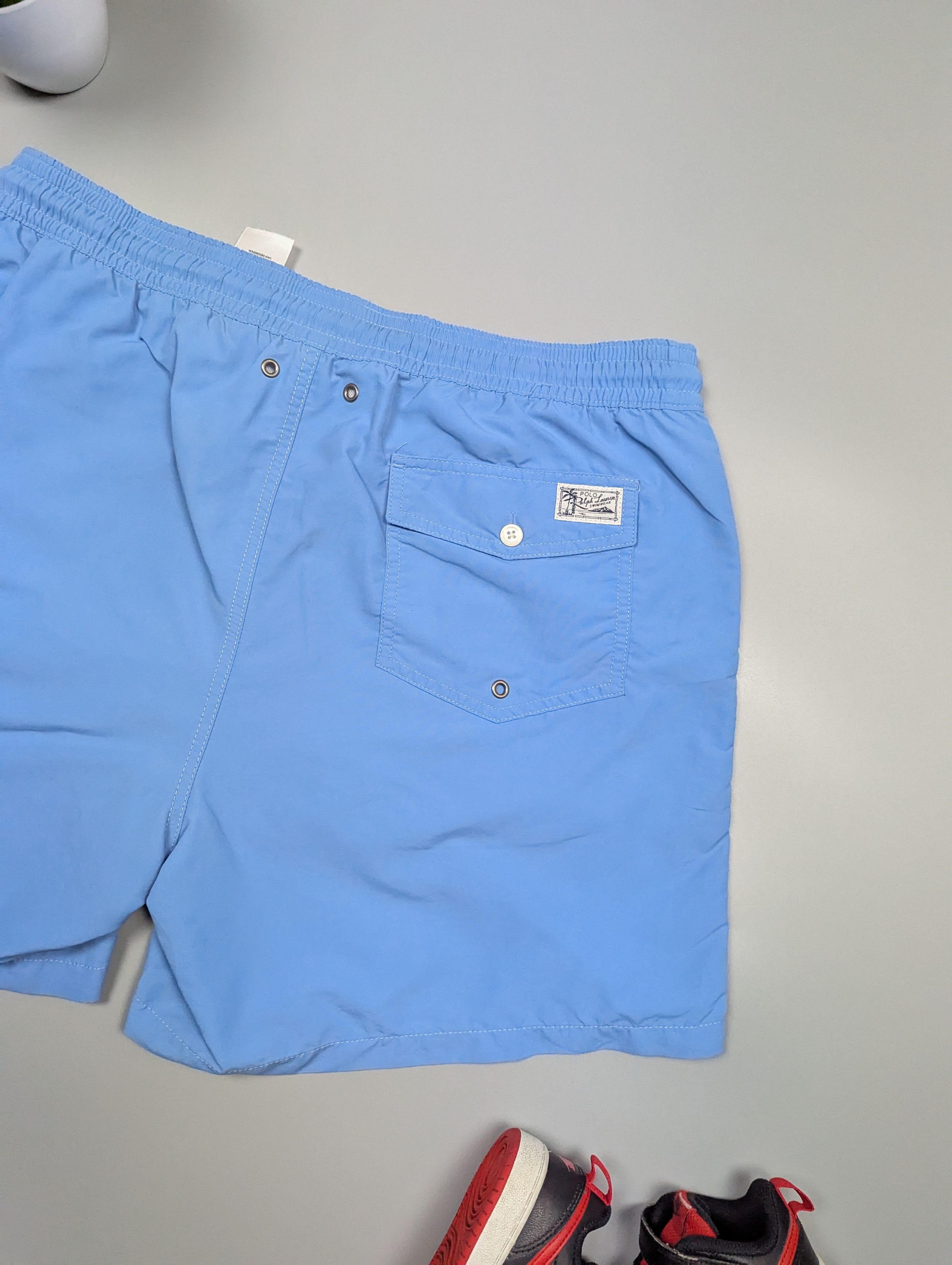 Polo Ralph Lauren × Vintage Polo Ralph Lauren Blue Swim Shorts Trunk Swimming Briefs Size US 36 / EU 52 - 13 Thumbnail