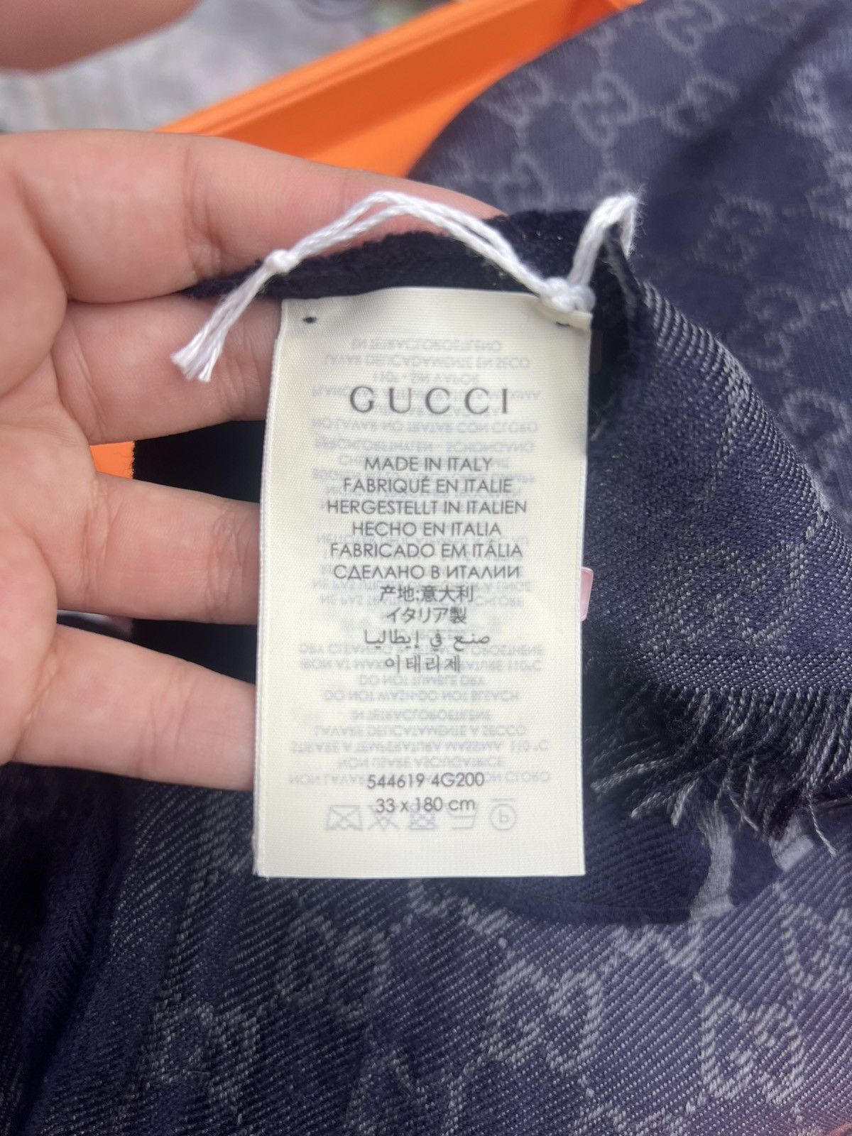 Gucci Gucci GG Jacquard Wool Scarf Size ONE SIZE - 3 Thumbnail