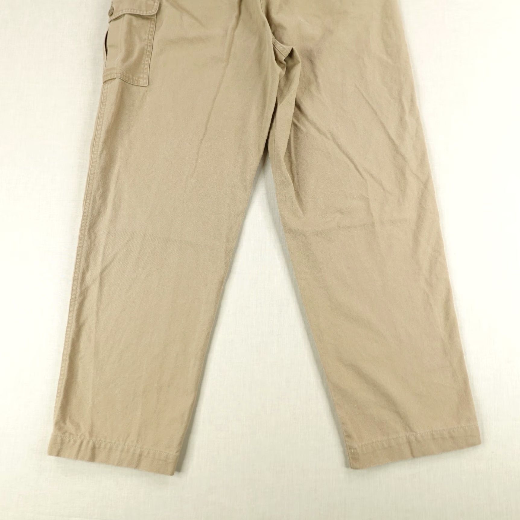 Vintage VINTAGE L.L. Bean Cargo Pants Womens 10 Beige Straight Leg Canvas Work Utility High Rise Mens Size 10 Womens Regular Size 32" / US 10 / IT 46 - 6 Thumbnail