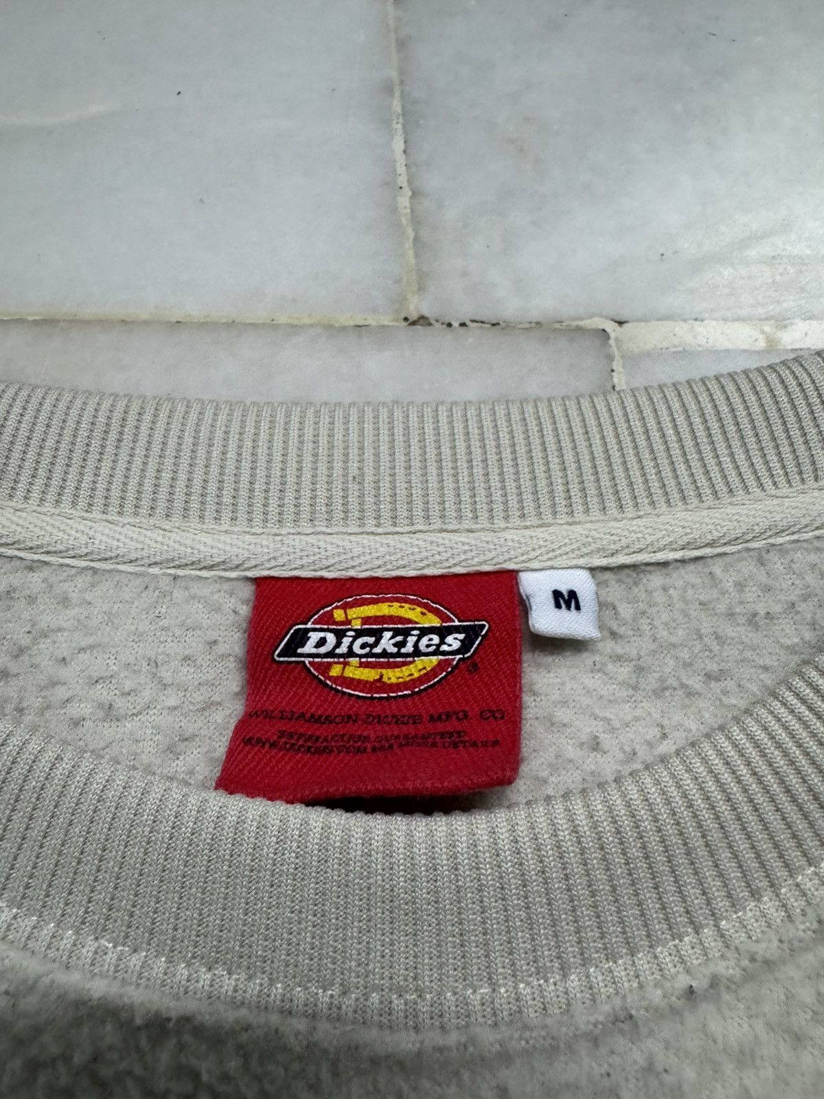 Dickies VINTAGE Y2K DICKIES SHERPA SWEATSHIRT PATCHER CREAM Size US M / EU 48-50 / 2 - 8 Thumbnail