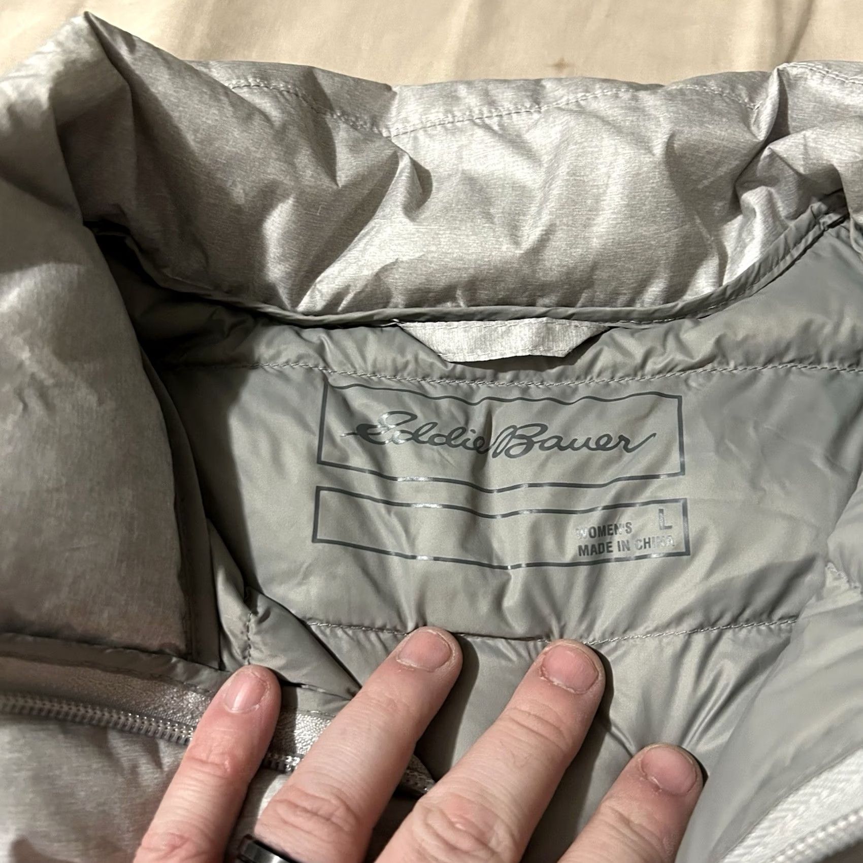 Eddie Bauer Eddie Bauer Jacket Womens Puffer Down EB650 Size L Gray Size L / US 10 / IT 46 - 3 Thumbnail