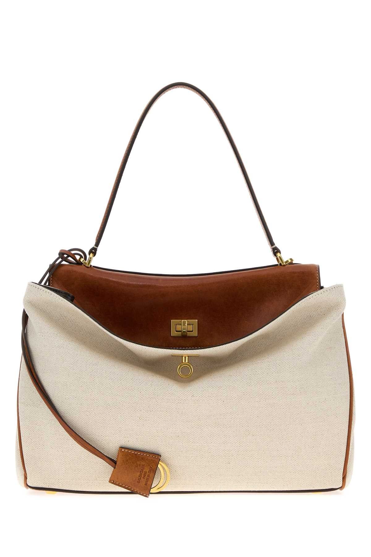 Sand Canvas Medium Rodeo Handbag, Women's