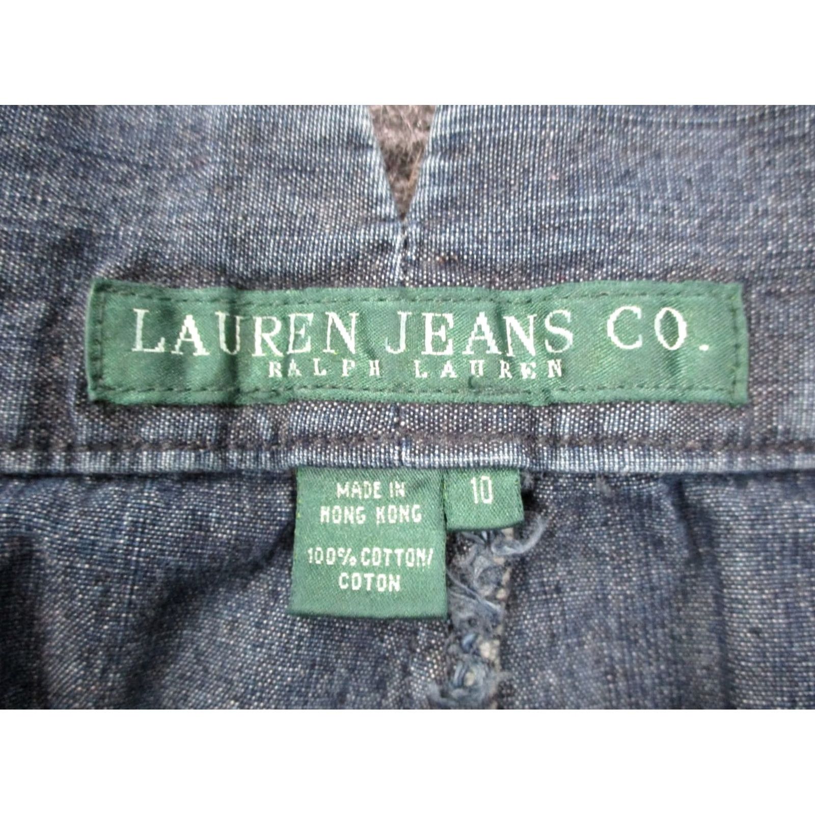 Ralph Lauren Lauren Ralph Lauren Womens Jeans 10 Blue Wide Leg Denim Dress Pants Styles: Business Casual Travel 33in Inseam Womens Mens? (adjust) Size 24" / US 00 / IT 34 - 7 Thumbnail