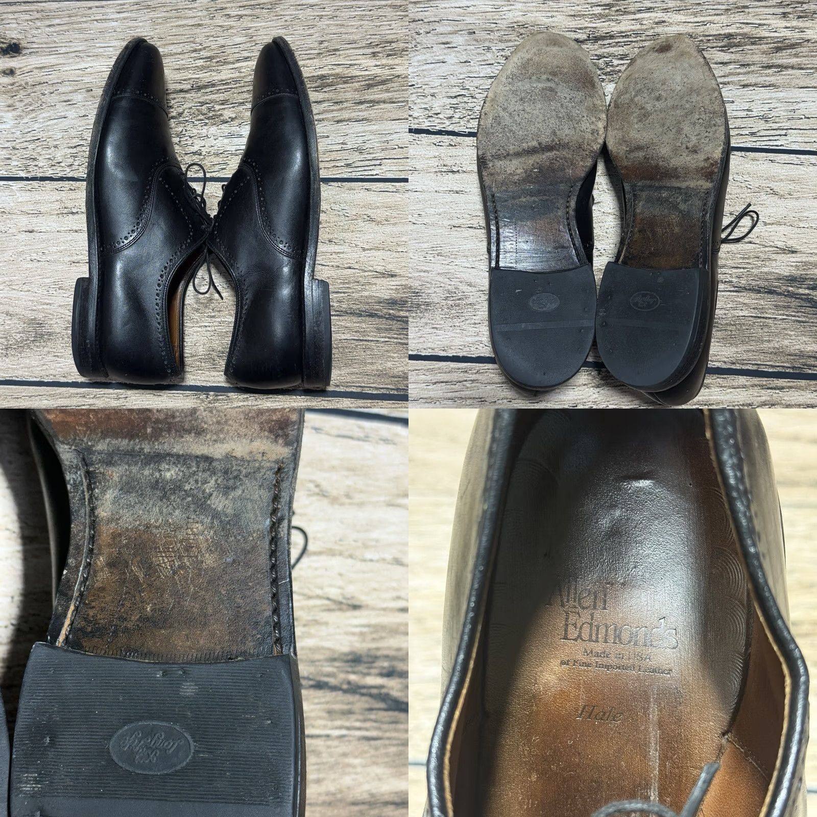 Allen Edmonds Allen Edmonds Dress Shoes Mens 13 D Black Leather Hale Derby Cap Toe Laceup 5958 Size ONE SIZE - 8 Thumbnail