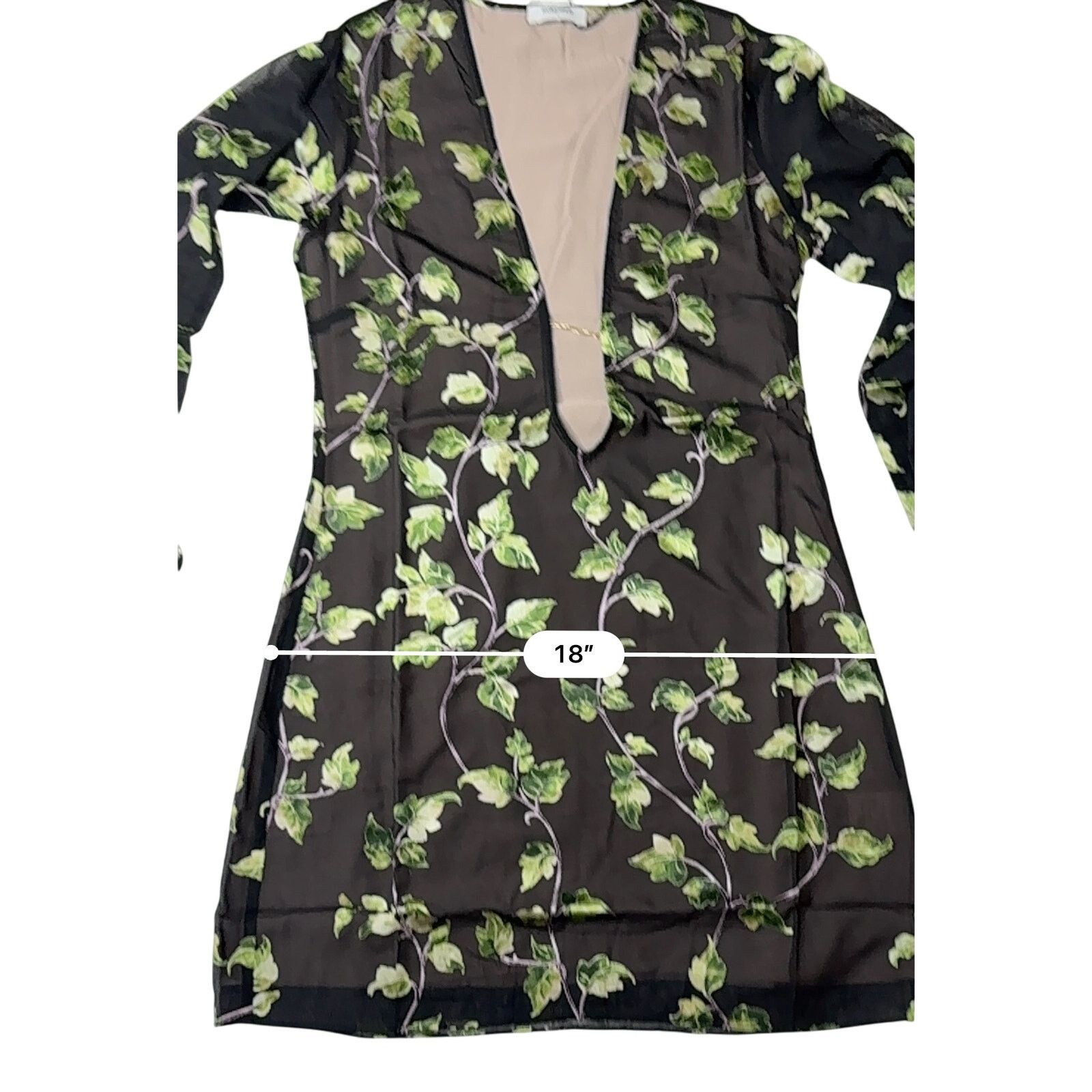 Other Rumored + Revolve Sterling Mini Dress SMALL Ivy Floral Black Size S / US 4 / IT 40 - 8 Thumbnail