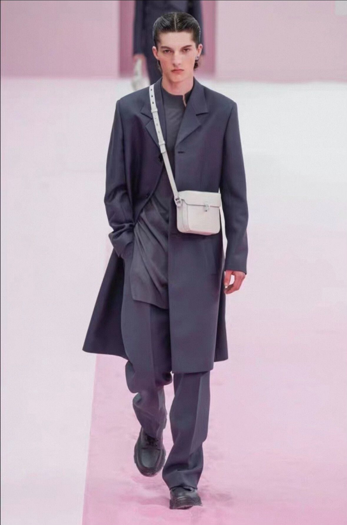 Dior dior 20ss fog blue wool coat Size US L / EU 52-54 / 3 - 9 Thumbnail