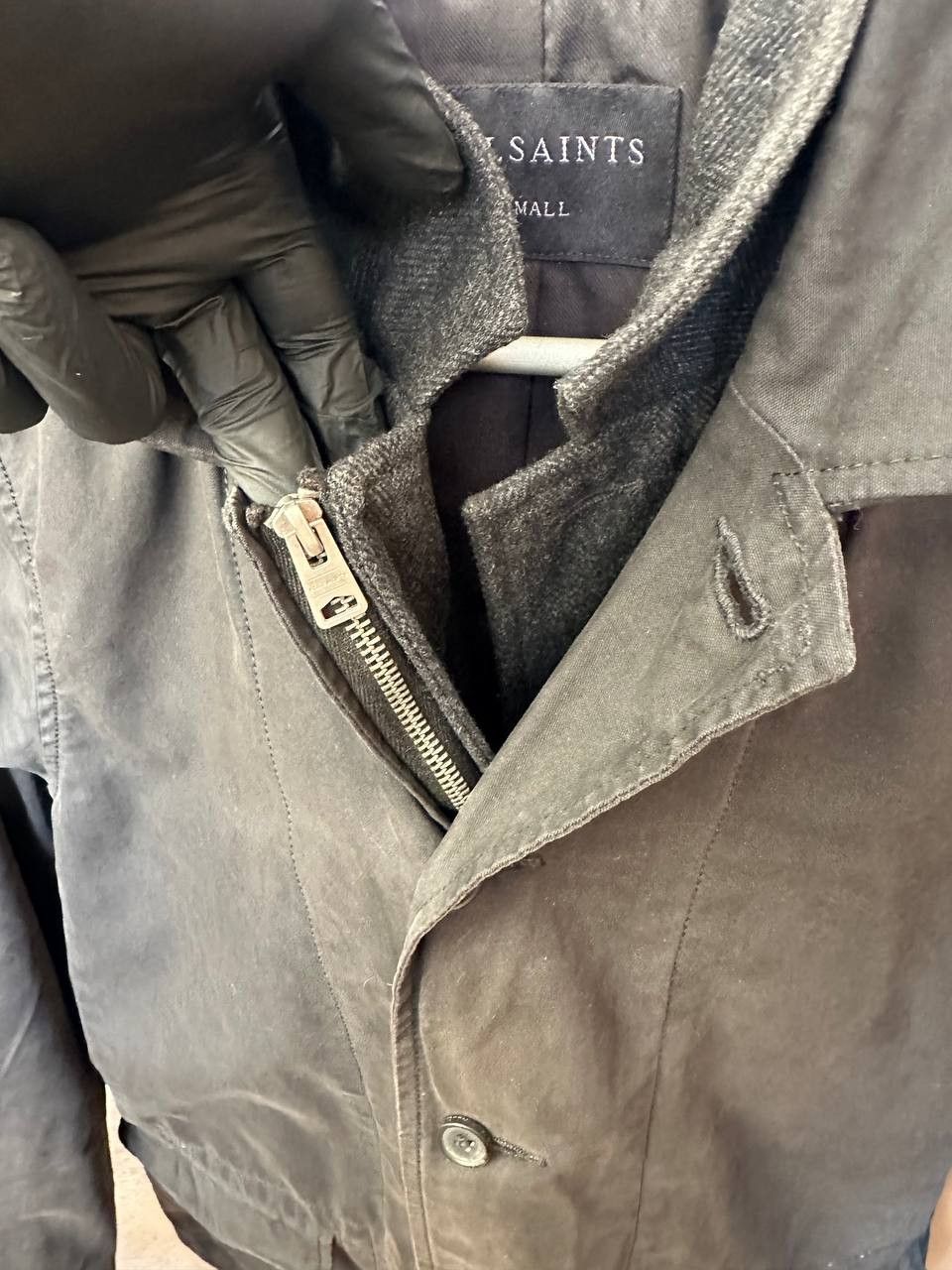 Allsaints ALLSAINTS ESTON BLAZER Black Cotton Jacket with Inner Collar Size US S / EU 44-46 / 1 - 17 Thumbnail