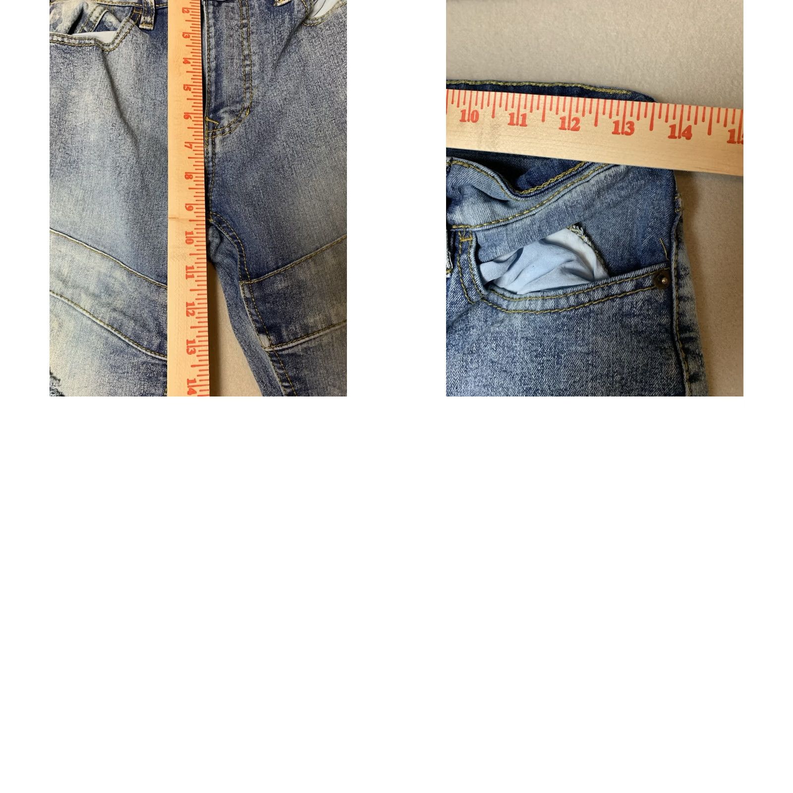 Southpole Southpole Jeans Mens 30x32 Blue Distressed Skinny Denim Hip Hop Grunge Y2K Size US 30 / EU 46 - 8 Thumbnail
