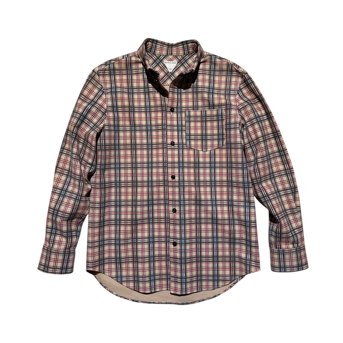 Bottega Veneta $7,000 printed leather check plaid flannel Size US S / EU 44-46 / 1 - 1 Thumbnail