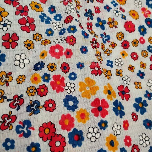 Other Vintage Flower Rockabilly Western Pearl Shirt Polyester Size US XL / EU 56 / 4 - 5 Thumbnail