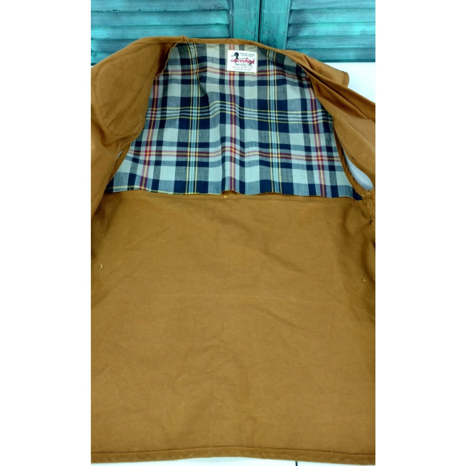 Vintage VINTAGE Canvasback Hunting Vest Mens Brown Tan Cotton Work & Safety Vest Mens Size L M to C Size US L / EU 52-54 / 3 - 7 Thumbnail