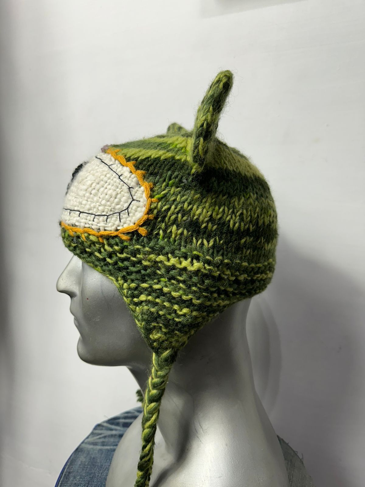 Handmade 🔥Custom Made Knitted Horn Devil Eyed Beanie Hats Size ONE SIZE - 5 Thumbnail