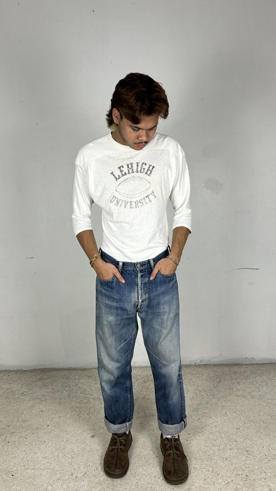 Champion × Vintage 1970s Champion Blue Bar Rugby Shirt Size US M / EU 48-50 / 2 - 3 Thumbnail
