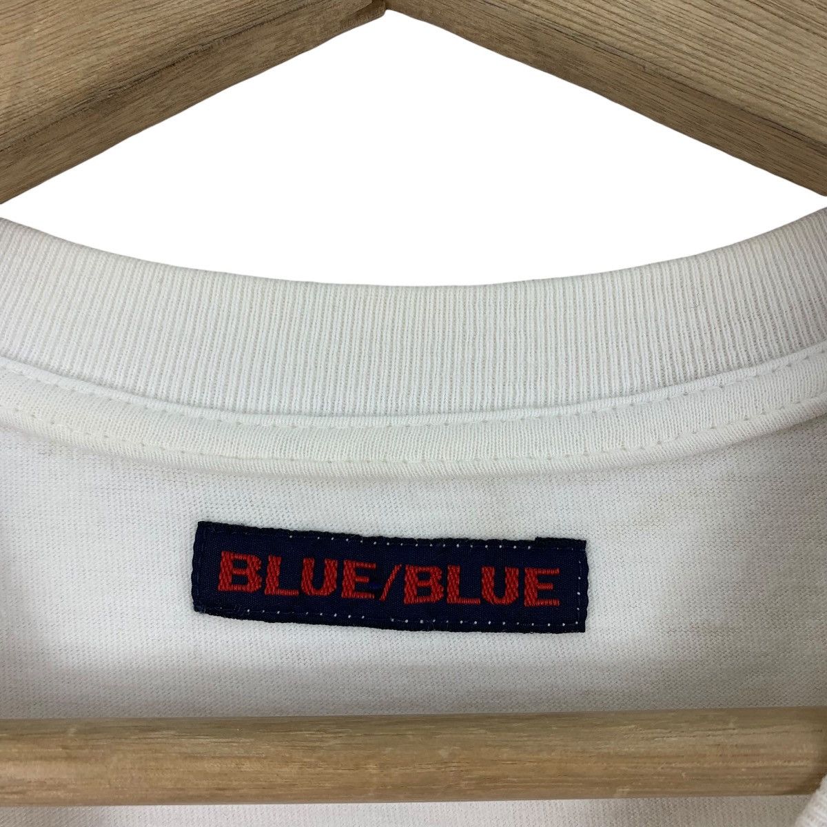 Blue Blue Japan × Japanese Brand × Vintage Vintage 90s BLUE BLUE Japan spellout tee Size US M / EU 48-50 / 2 - 3 Thumbnail